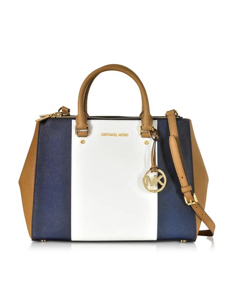 brown & tangerine color block satchel michael kors|browns trade rumors today.